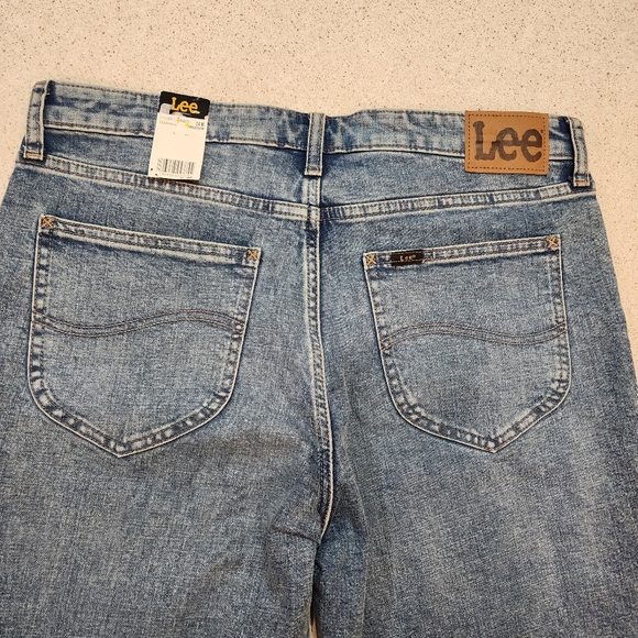 Women's Lee Legendary Mid-Rise Mom Jeans 14 Medium 90s Taper Retro Nwt - Picture 7 of 15